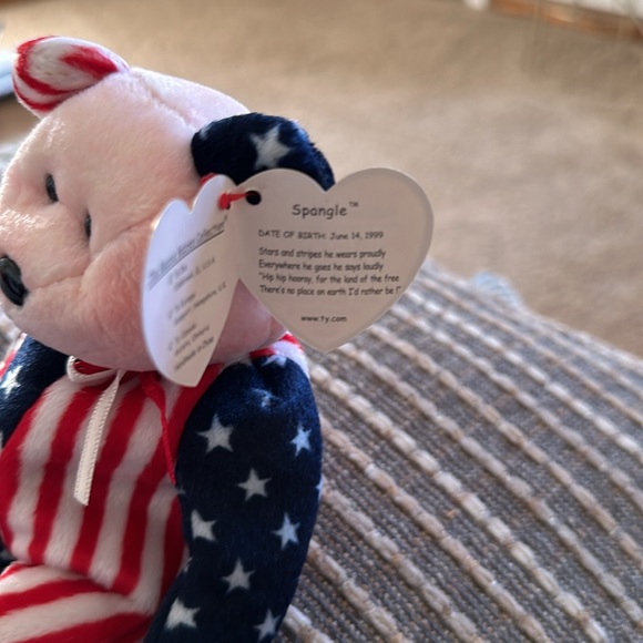 1999 Spangle Beanie Baby with RARE Pink Head - Picture 3 of 6